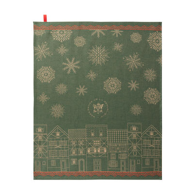 Tea Towel Village de no&euml;l &Eacute;lys&eacute;e Cotton